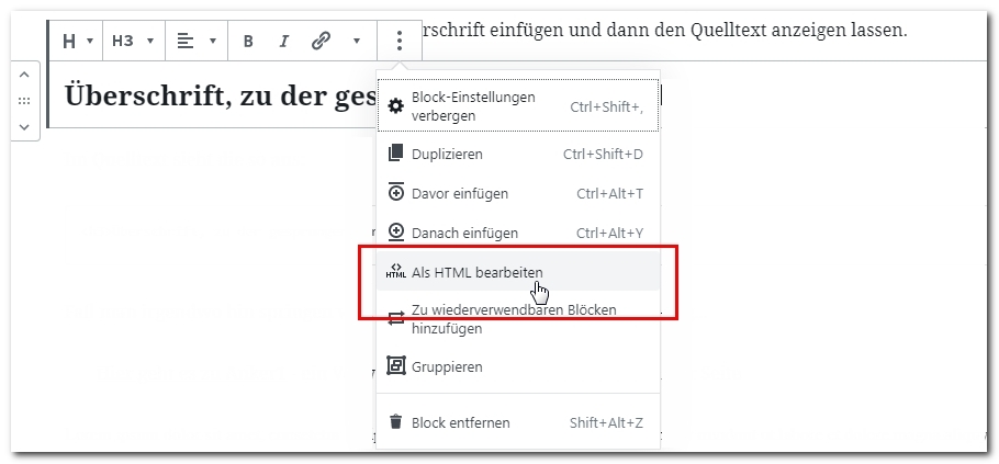 Sprungmarken in WordPress - einfach ein Inhaltsverzeichnis erstellen